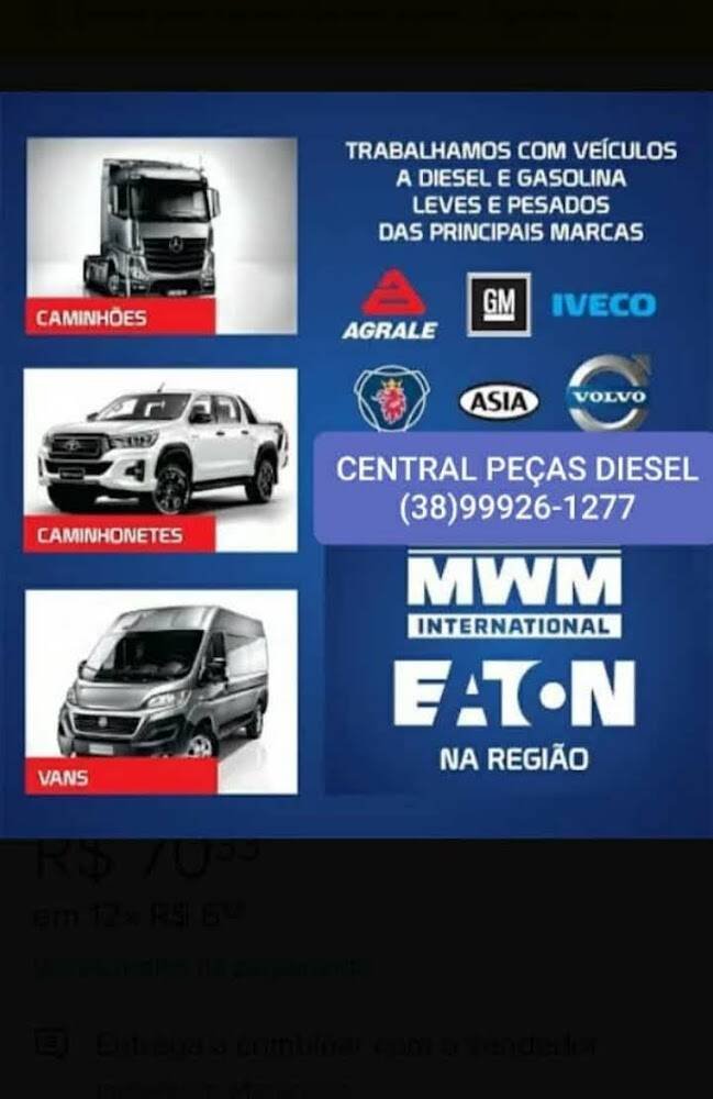 Central Peças Diesel - Autopeças Diesel Caminhão & Central de Compras de Peças – Autopeças em Janaúba